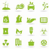 Eco and green icons