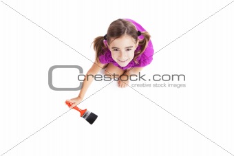 Child with a paint-brush