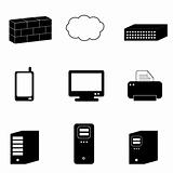 Computer and network icons