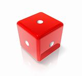 One red dice