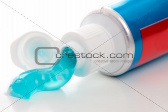 Toothpaste with breath strips