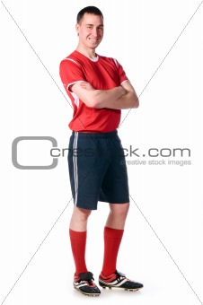 standing soccer player