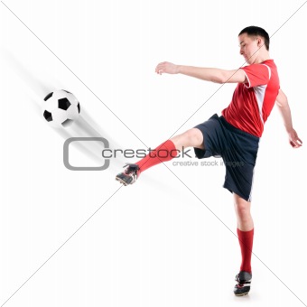 player hits the ball