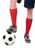 legs of soccer player