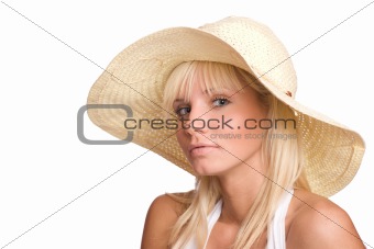 Woman in straw