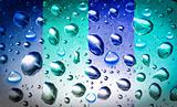 background of beautiful water drops 
