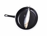 fish on pan