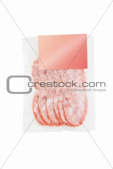sliced meat packaged