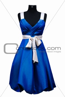 blue female dress