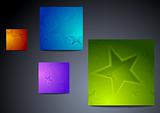 Colourful star backgrounds