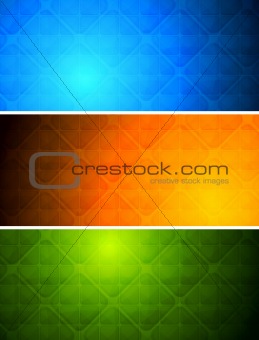 Vibrant abstract banners