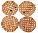 Set of Four Frozen Blueberry Waffles 