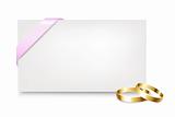 Blank Gift Tag With Wedding Rings