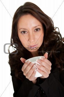Businesswomen holding a cup of coffee
