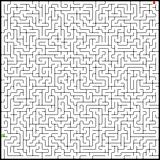 Vector illustration of perfect maze. EPS 8