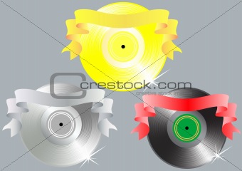 Three disks and ribbon