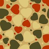 Hearts seamless Background. EPS 8
