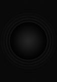 Abstract  background black with circles and lines