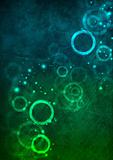 Abstract grunge background with circles