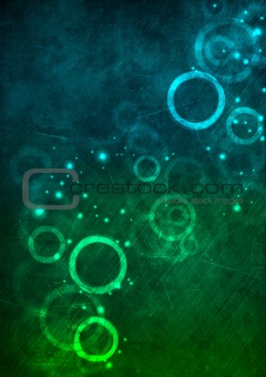 Abstract grunge background with circles