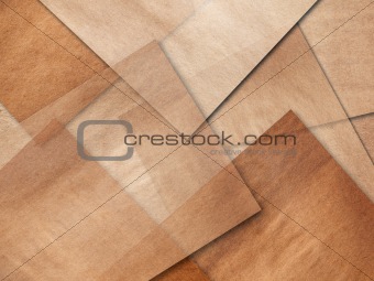 Layers of old brown paper
