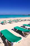 Caribbean beach turquoise sea green hammocks