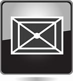 black Letter Icon button