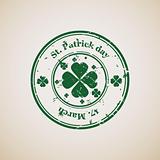 St. Patrick day stamp