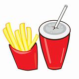 Drink And French Fries.