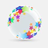 White ball with star