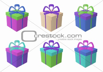 Gift boxes, square