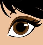 Woman eye. Vector 
