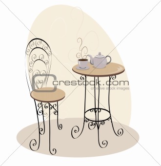 French Cafe Clip Art