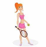 Sexy tennis player