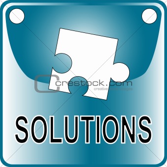 blue web Button solutions