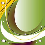 eco abstract vector background water drops card poster