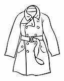 Fashion Trench clothes coat glamour tattoo design