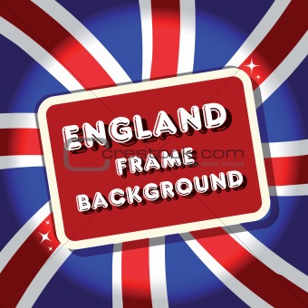 England British flag background frame 