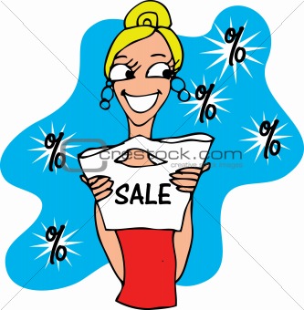 Beautiful shopping woman shopping girl vector illustration 