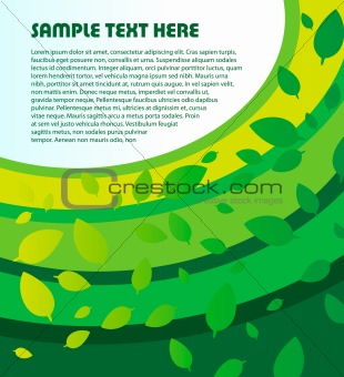 Abstract green eco background