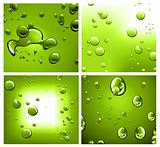 Liquid Drops Background with Strong Colour Contrast