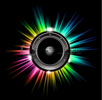 High Tech Music Disco Background 