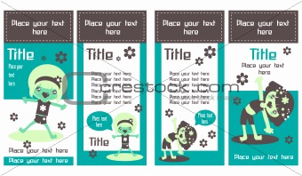 Two Sided Rack Cards or web banners. Kids  