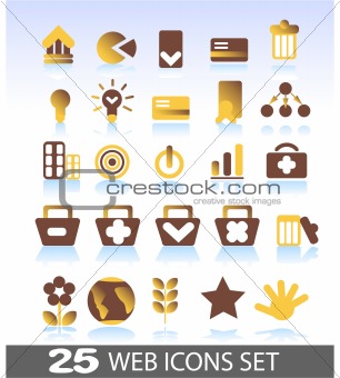 25 web icons set