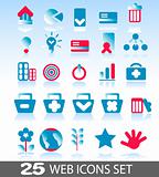 collection of colorful web icons for your web page