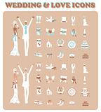 Wedding Bridal Icon set Design elements