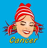Woman Face Beauty Cancer Horoscope