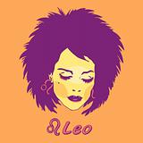 Woman Face Beauty Leo Horoscope seria