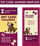Bone and Paw card web banner template