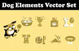 Dog Elements Vector Set 